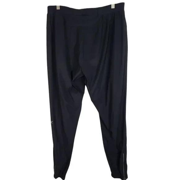 LULULEMON Pants Mens XL Black Surge Jogger Zipper Running Pockets Tapered - Picture 3 of 13